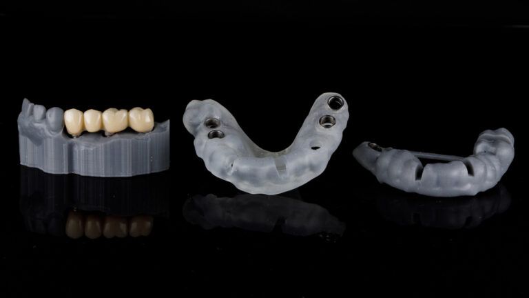 dental kit for implantation and immediate loading, filmed against a black background