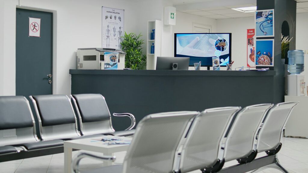 A lobby of a clinic