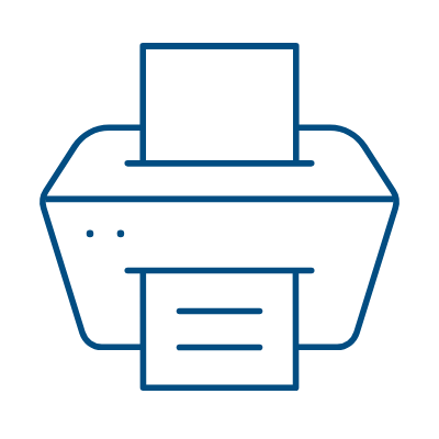 Fax machine icon