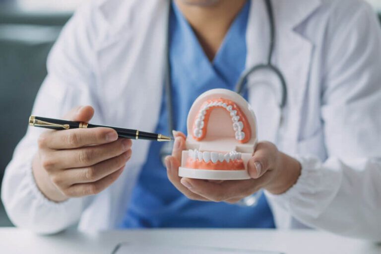 Dentists are discussing dental problems at report x-ray